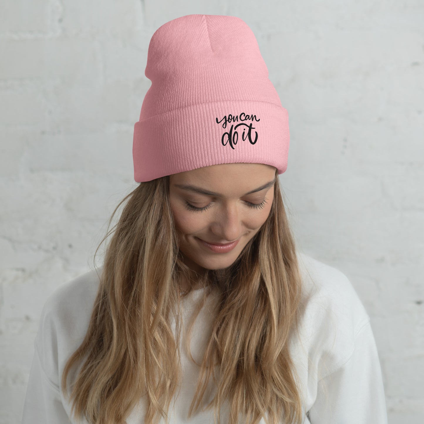 Cuffed Beanie embroidery