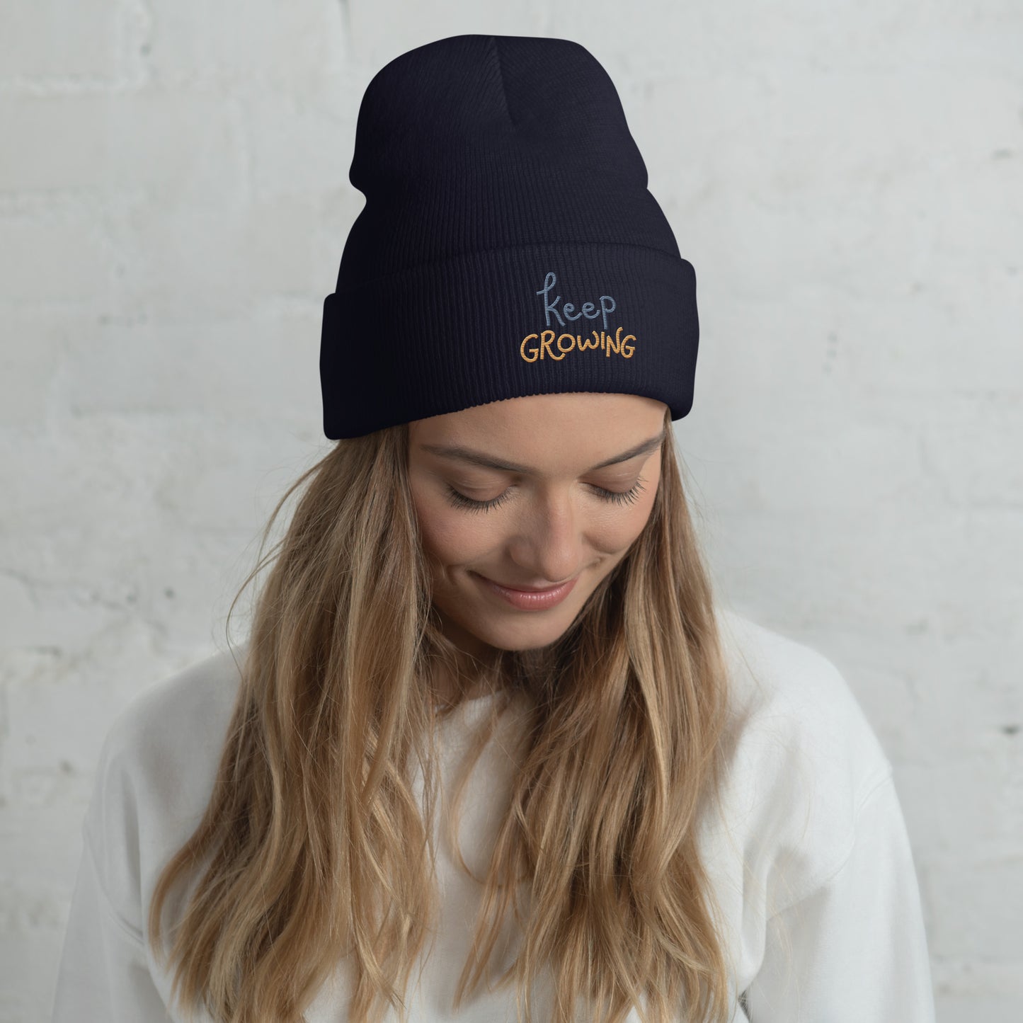 Cuffed Beanie embroidery