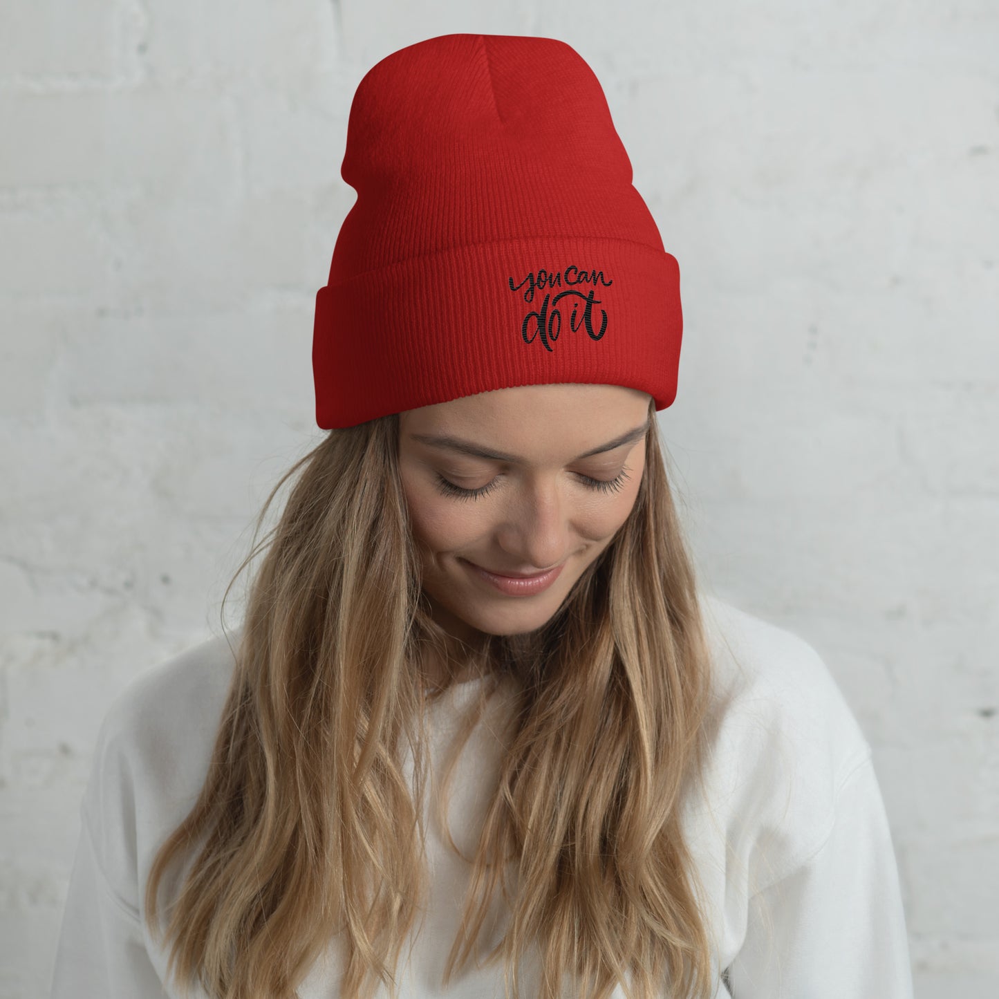 Cuffed Beanie embroidery