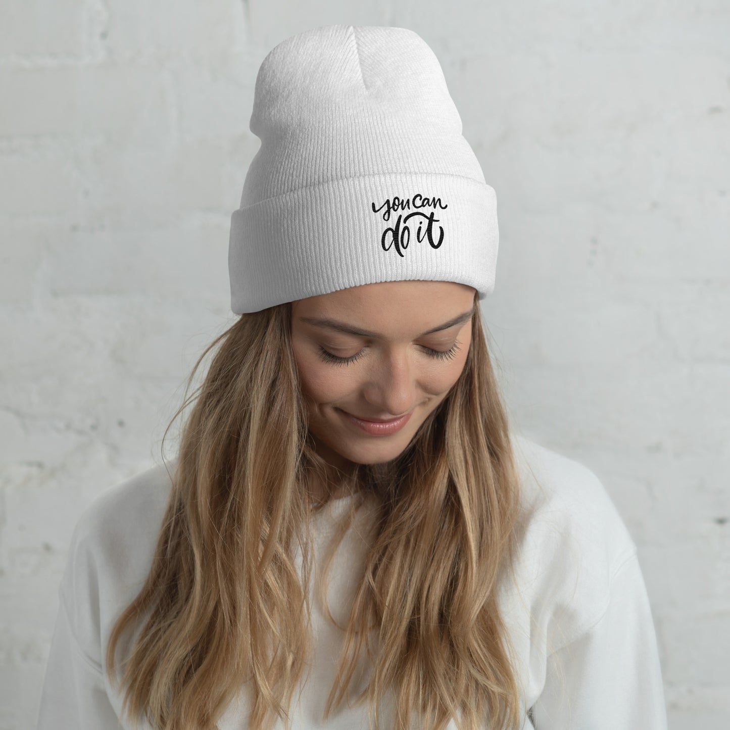 Cuffed Beanie embroidery